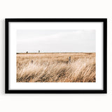 Golden Grass Field Farmhouse Wall Art – Rustic Country Decor Print