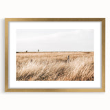 Golden Grass Field Farmhouse Wall Art – Rustic Country Decor Print