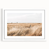 Golden Grass Field Farmhouse Wall Art – Rustic Country Decor Print