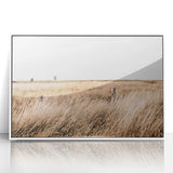 Golden Grass Field Farmhouse Wall Art – Rustic Country Decor Print