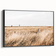 Golden Grass Field Farmhouse Wall Art – Rustic Country Decor Print