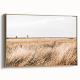 Golden Grass Field Farmhouse Wall Art – Rustic Country Decor Print