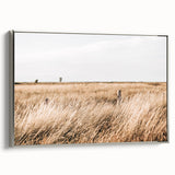 Golden Grass Field Farmhouse Wall Art – Rustic Country Decor Print