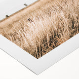 Golden Grass Field Farmhouse Wall Art – Rustic Country Decor Print