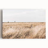 Golden Grass Field Farmhouse Wall Art – Rustic Country Decor Print