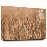 Golden Wheat Field Farmhouse Wall Art – Rustic Country Decor Print