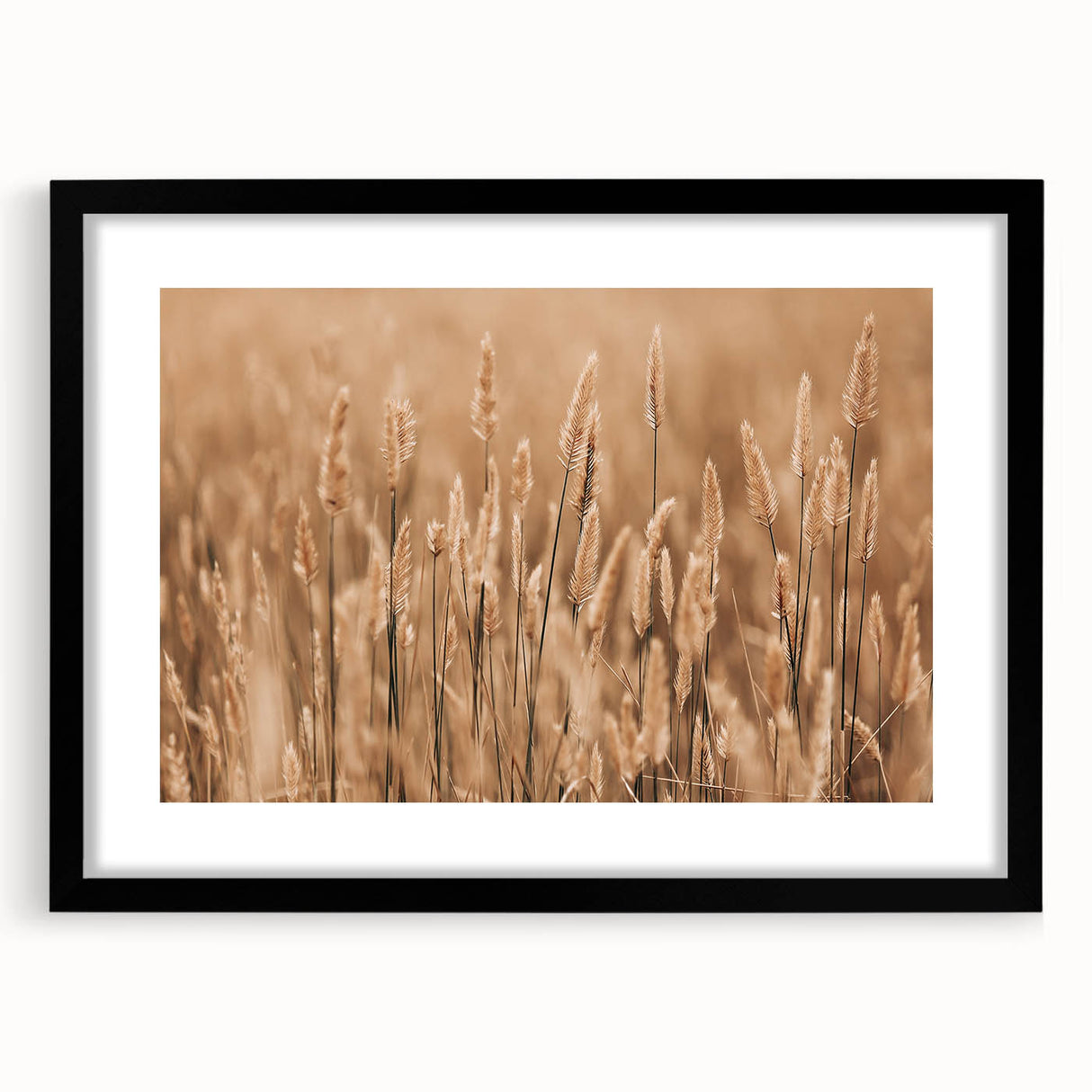 Golden Wheat Field Farmhouse Wall Art – Rustic Country Decor Print