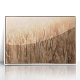 Golden Wheat Field Farmhouse Wall Art – Rustic Country Decor Print