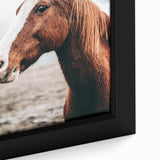 Farmhouse Wall Art - Majestic Horse Portrait Rustic Country Style Decor