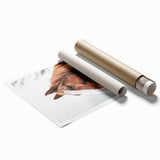 Farmhouse Wall Art - Majestic Horse Portrait Rustic Country Style Decor