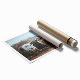 Grazing Cattle Farmhouse Wall Art – Rustic Country Style Decor Print