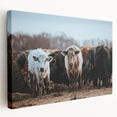 Grazing Cattle Farmhouse Wall Art – Rustic Country Style Decor Print