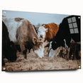 Grazing Cattle Farmhouse Wall Art – Rustic Country Style Decor Print