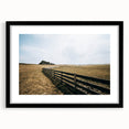 Open Field and Fence Farmhouse Wall Art – Rustic Country Style Print