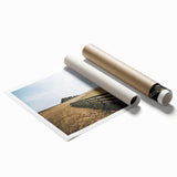 Open Field and Fence Farmhouse Wall Art – Rustic Country Style Print