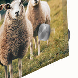 Sheep in the Field Farmhouse Wall Art – Rustic Country Style Decor Print