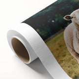 Sheep in the Field Farmhouse Wall Art – Rustic Country Style Decor Print