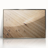 Harvested Field Aerial View Wall Art – Rustic Farmhouse Decor Print