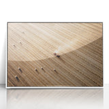 Harvested Field Aerial View Wall Art – Rustic Farmhouse Decor Print