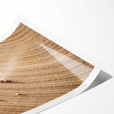 Harvested Field Aerial View Wall Art – Rustic Farmhouse Decor Print