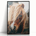 Farmhouse Wall Art - Pony with Flowing Mane Rustic Country Style Decor