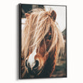 Farmhouse Wall Art - Pony with Flowing Mane Rustic Country Style Decor
