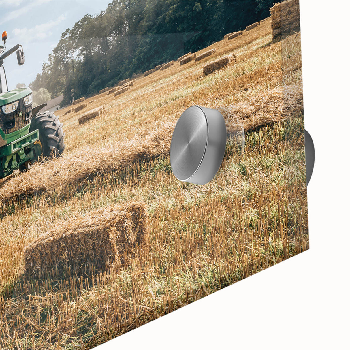 Rustic Farmhouse Wall Art: Tractor in Field - Country Style Decor Print