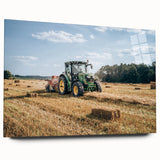 Rustic Farmhouse Wall Art: Tractor in Field - Country Style Decor Print