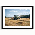 Rustic Farmhouse Wall Art: Tractor in Field - Country Style Decor Print