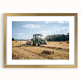 Rustic Farmhouse Wall Art: Tractor in Field - Country Style Decor Print