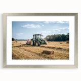 Rustic Farmhouse Wall Art: Tractor in Field - Country Style Decor Print