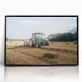 Rustic Farmhouse Wall Art: Tractor in Field - Country Style Decor Print