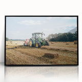 Rustic Farmhouse Wall Art: Tractor in Field - Country Style Decor Print