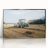 Rustic Farmhouse Wall Art: Tractor in Field - Country Style Decor Print