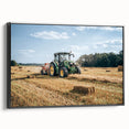 Rustic Farmhouse Wall Art: Tractor in Field - Country Style Decor Print
