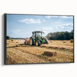 Rustic Farmhouse Wall Art: Tractor in Field - Country Style Decor Print