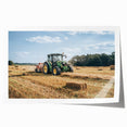 Rustic Farmhouse Wall Art: Tractor in Field - Country Style Decor Print