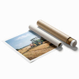 Rustic Farmhouse Wall Art: Tractor in Field - Country Style Decor Print