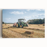 Rustic Farmhouse Wall Art: Tractor in Field - Country Style Decor Print