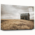 Rustic Farmhouse Wall Art: Abandoned Barn in Field - Country Style Decor