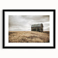 Rustic Farmhouse Wall Art: Abandoned Barn in Field - Country Style Decor