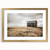 Rustic Farmhouse Wall Art: Abandoned Barn in Field - Country Style Decor