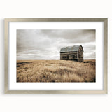 Rustic Farmhouse Wall Art: Abandoned Barn in Field - Country Style Decor