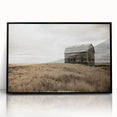 Rustic Farmhouse Wall Art: Abandoned Barn in Field - Country Style Decor