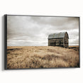Rustic Farmhouse Wall Art: Abandoned Barn in Field - Country Style Decor