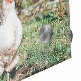 Farmhouse Wall Art: Country Chickens in Garden - Rustic Farmhouse Decor