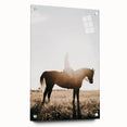 Farmhouse Wall Art - Rider on Horse at Sunset Rustic Country Style Decor