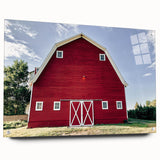 Farmhouse Wall Art: Iconic Red Barn - Rustic Country Style Decor Print
