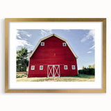 Farmhouse Wall Art: Iconic Red Barn - Rustic Country Style Decor Print