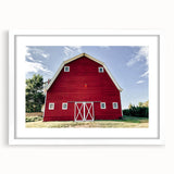 Farmhouse Wall Art: Iconic Red Barn - Rustic Country Style Decor Print